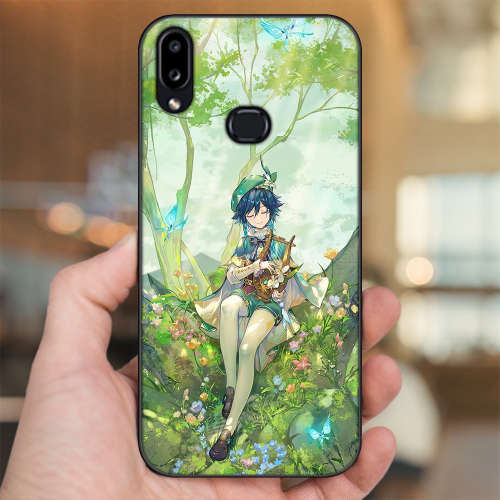 Ốp lưng Samsung A10S viền đen in hình Venti Genshin Impact