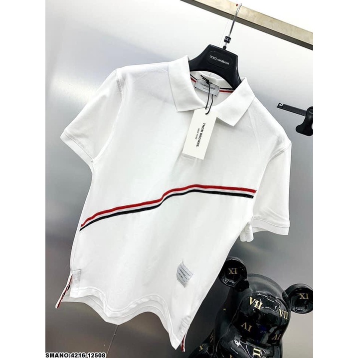 Áo polo dây sọc nam nữ hàng xin xò chất dày dặn phong cách SHOPQV 013