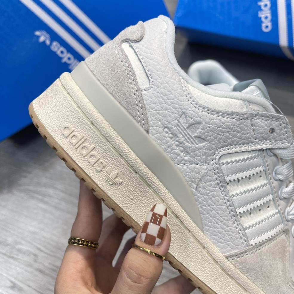Giày Sneaker Das Forum 84 Trắng Phối Xám Nỉ