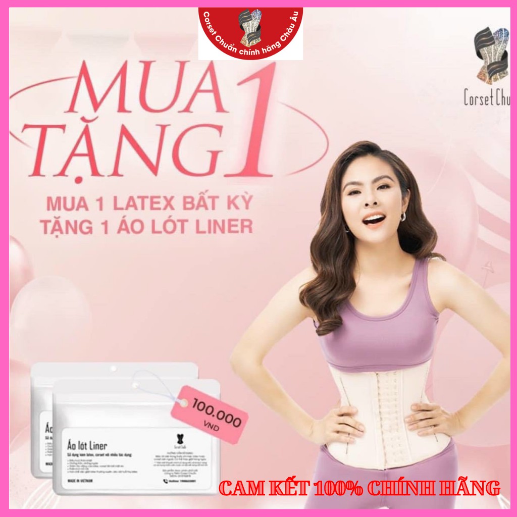 Nịt bụng latex giảm mỡ chính hãng 25 thanh xương không cuộn gập nhập khẩu Châu Âu- Corset Chuẩn | BigBuy360 - bigbuy360.vn