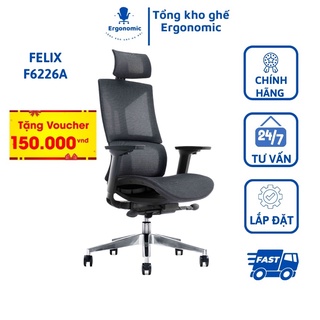 Ghế Công Thái Học Felix F6226A - Thiết Kế Hiện Đại, Có Tựa Đầu