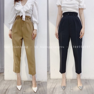 Quần baggy vải kèm belt hàng QC