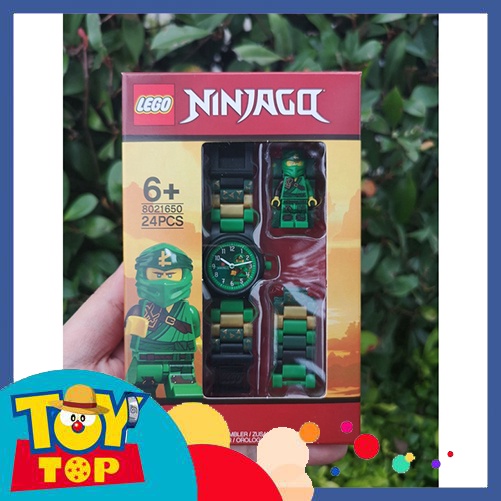 Đồ chơi đồng hồ mini đeo tay dạng lego mini chủ đề ninja nhân vật Lloyd 8021650