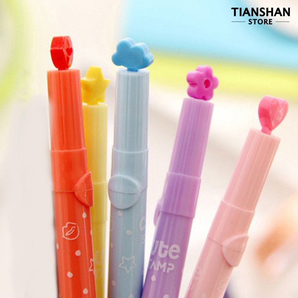 Set 6 Bút Đánh Dấu In Hình Sáng Tạo chất lượng