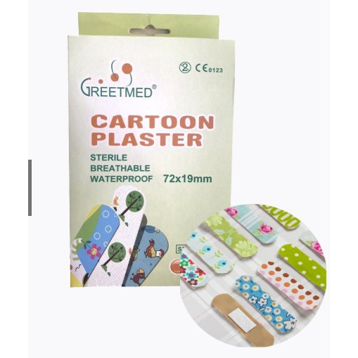 Băng keo cá nhân hình thú dễ thương hộp 100 cái