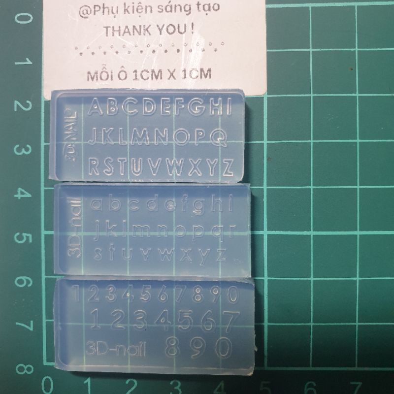 Khuôn silicon chữ cái và số