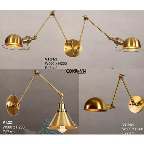 Đèn vách-đèn tường thiết kế-đèn tường hiện đại trang trí phòng khách-cầu thang-cửa hàng-VT21-VT22