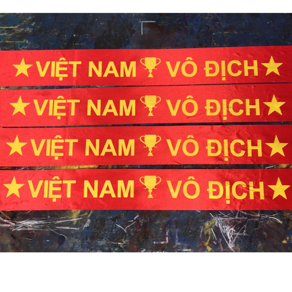 Băng rôn cổ vũ bóng đá, Tôi yêu Việt Nam, Việt Nam chiến thắng, Việt Nam vô địch, in theo yêu cầu