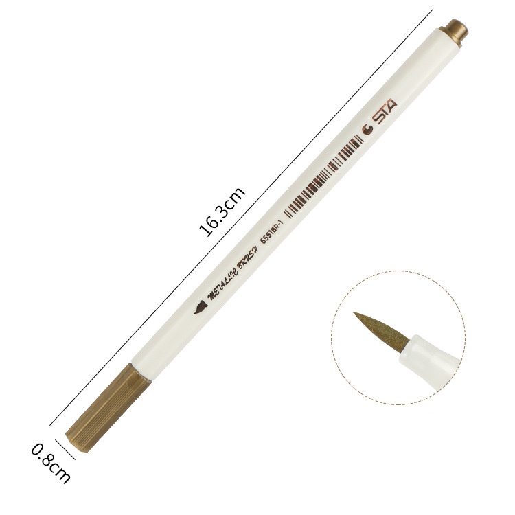 Bút Lông Kim Loại 10 Màu Sắc bút lông thư pháp bút viết thư pháp