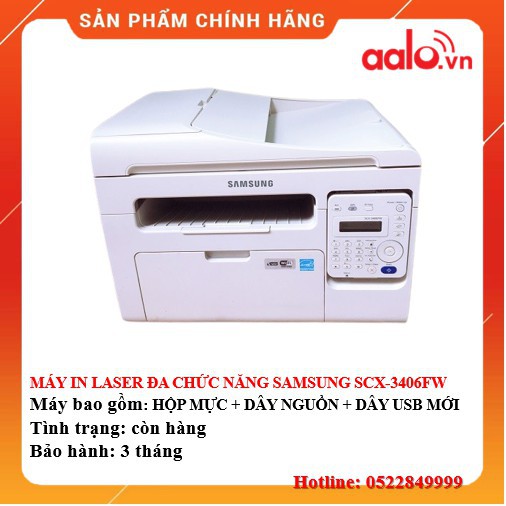 MÁY IN LASER ĐA CHỨC NĂNG SAMSUNGG SCX-3406FW ĐÃ QUA SỬ DỤNG - AALO.VN