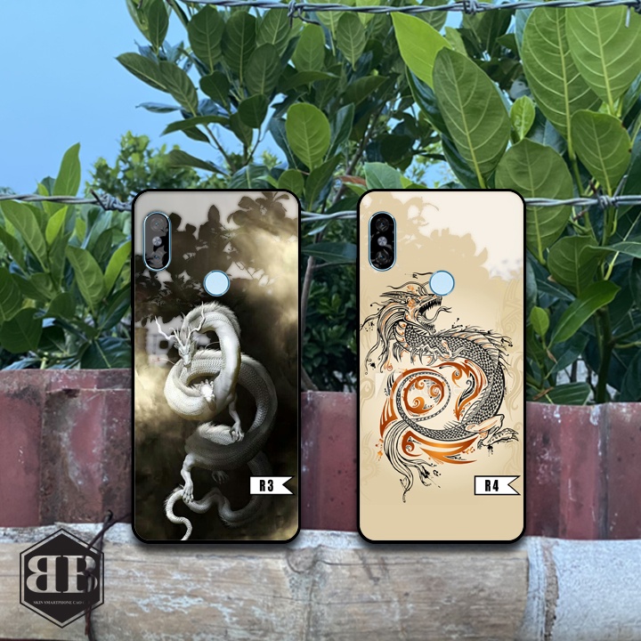 ỐP lưng kính cường lực Xiaomi Redmi Note 5 / Redmi Note 5 Pro hình rồng