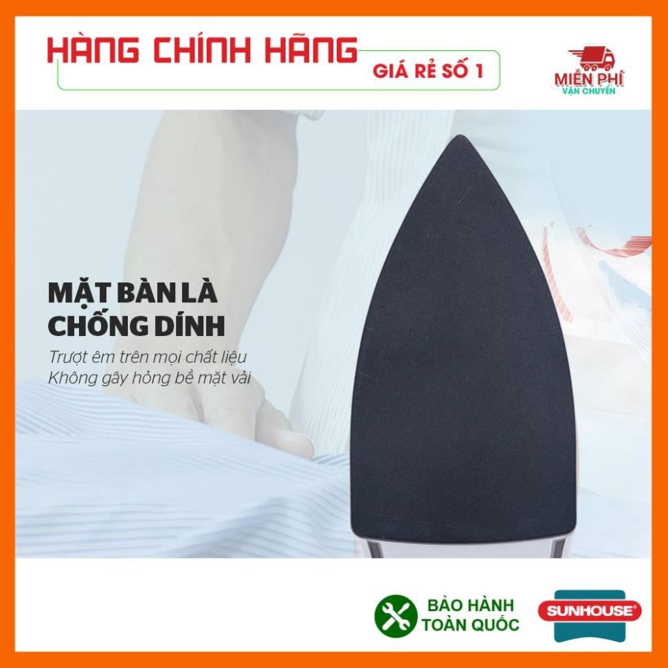 BÀN LÀ SUNHOUSE SHD1072, BÀN ỦI SUNHOUSE SHD1072, CÔNG SUẤT 1100W, CÔNG TẮC NGUỒN NÚM XOAY.