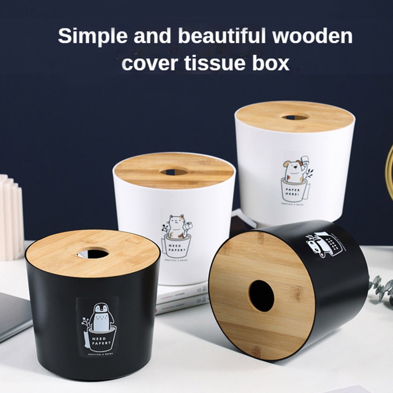 Hộp Đựng Khăn Giấy Cuộn Hình Tròn Tiện Dụng Cho Gia Đình