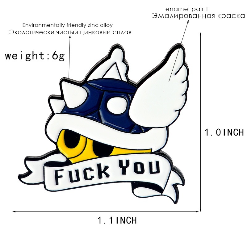 Ghim cài áo hình hoạt hình Mario Kart dễ thương