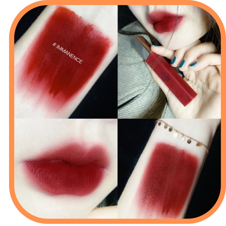 Son 3CE Kem Cloud Lip Tint Màu Immanence (Đỏ rượu) sang chảnh