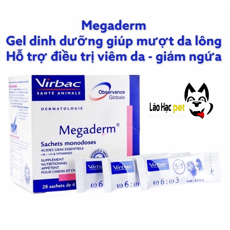 Dinh dưỡng chó mèo - Gel MEGADERM - Gói 8ml