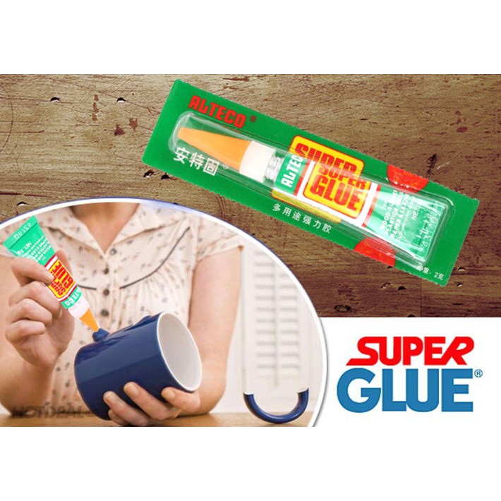 Keo dán đa năng siêu dính Super Glue Alteco- Keo Siêu Dính Dán Giày Dép, Giày tiện lợi siêu tốt.