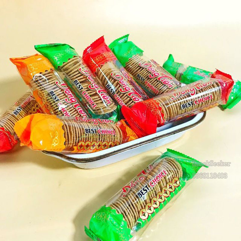 Combo 3 gói bánh quy đồng tiền- Ăn vặt tuổi thơ-Snackseeker