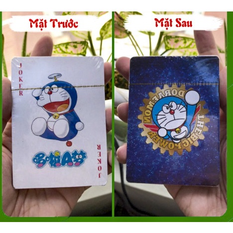 Bộ thẻ bài in hình doremon doraemon nobita chaien xuka xê kô 54 lá khác nhau bộ tú bài tây anime manga chibi xinh xắn