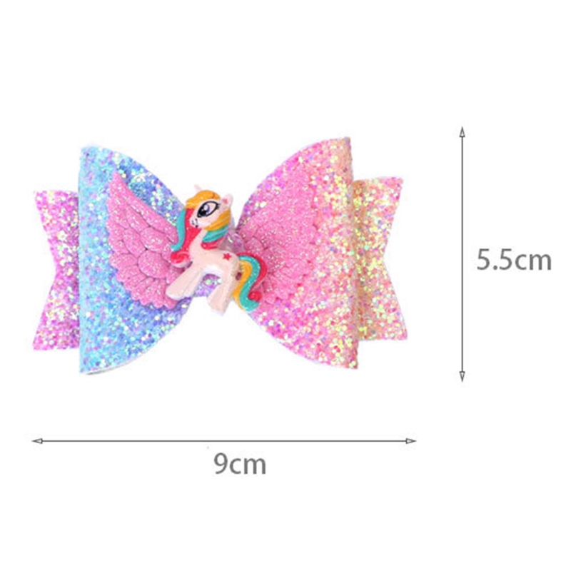 Kẹp tóc ngựa một sừng dễ thương cho bé