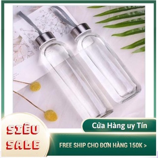 Bình nước thủy tinh 500ml cầm tay tiện lợi