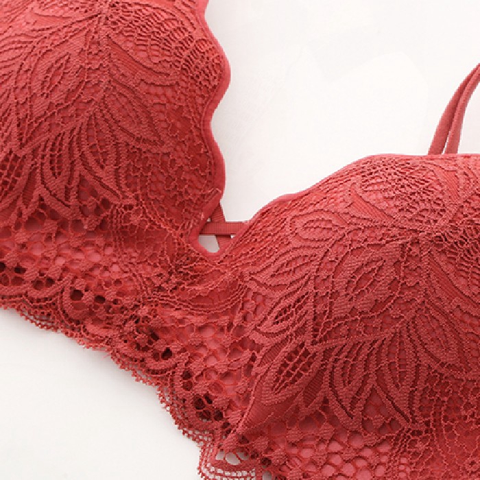 Bộ Đồ Lót Ren Mỏng Không Gọng Kiểu Pháp Thiết Kế Quyến Rũ Cho Nữ | BigBuy360 - bigbuy360.vn