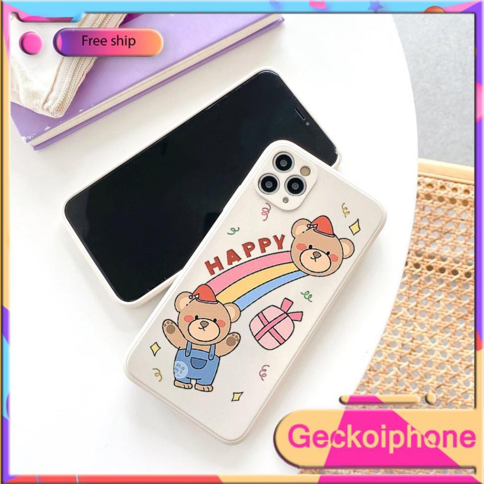 Ốp lưng iphone từ 6 đến 12 promax Hạnh Phúc Gecko D129