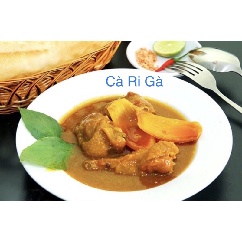 Bột Càri Chà - Bột Cà ri Ấn Độ 500gr kèm lá cà ri