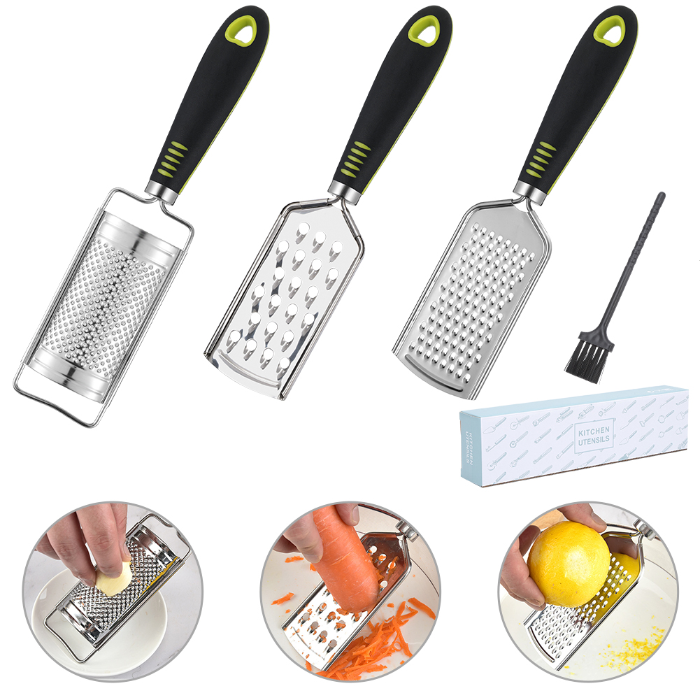 Bộ Dụng Cụ Bào Phô Mai Bằng Thép Không Gỉ Nhiều Màu Sắc Kèm Hộp Đựng | BigBuy360 - bigbuy360.vn