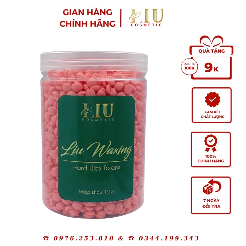 [100GR] SÁP WAX LÔNG LIU WAXING - SÁP NÓNG HẠT ĐẬU Nhập khẩu cao cấp  (HARD WAX  BEANS)