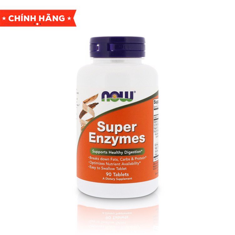 Viên uống Now Super Enzym - Hỗ trợ tiêu hóa, hấp thụ tốt hơn nhập khẩu Mỹ - Gymstore