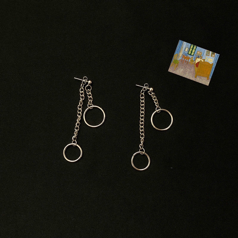 Khuyên Tai Dáng Dài Đơn Giản Cá Tính Phong Cách Hip-Hop