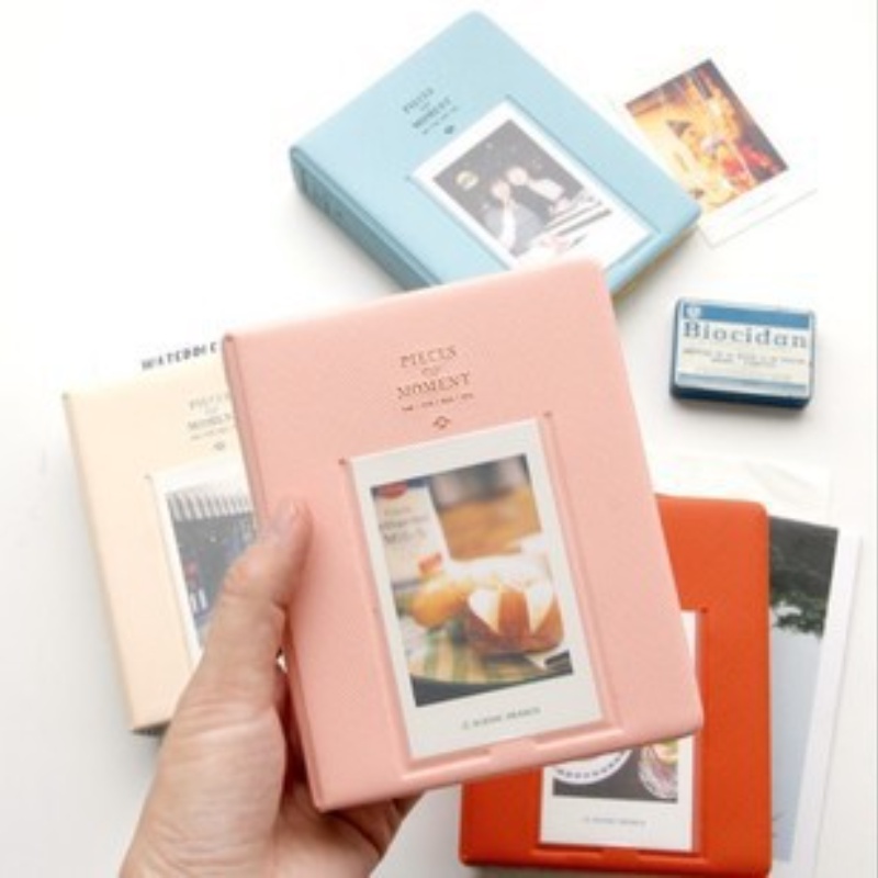 64 Túi Cho Polaroid Album Ảnh Mini Tức Thì Hộp Bảo Quản Cho Fujifilm Instax Mini Film 8 Hàn Quốc Ins