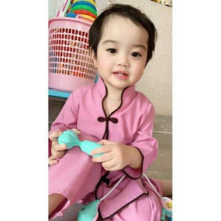 Set 2 bộ đồ lam đi chùa cho mẹ và bé