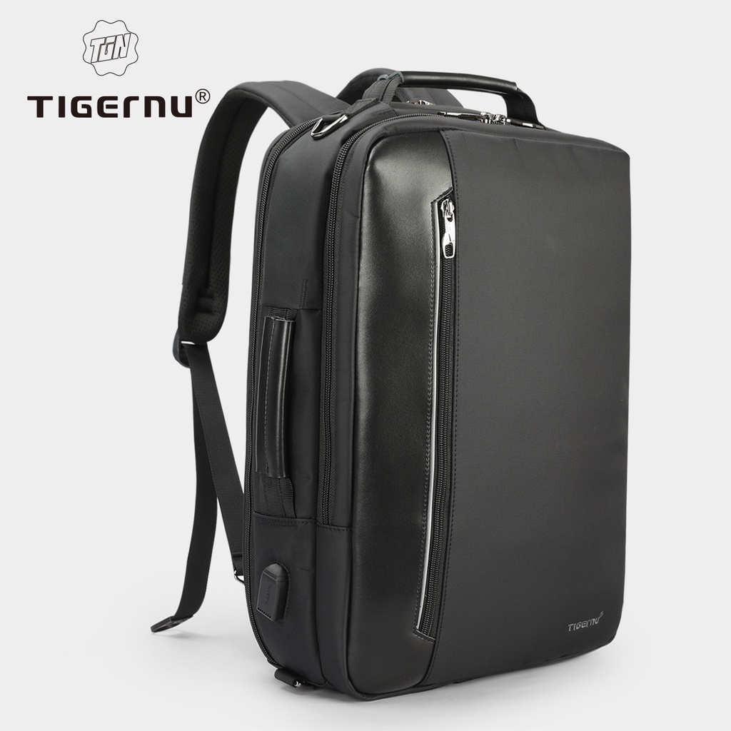 Ba lô hiệu Tigernu 4 trong 1 kháng nước với cổng USB kích thước 15.6" T-B3639