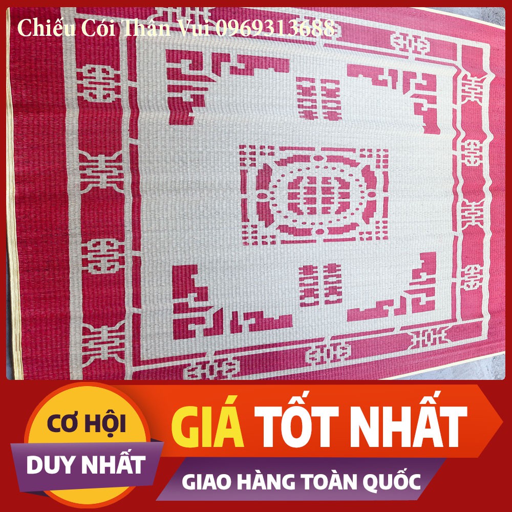 Chiếu Cói ❤️FREESHIP❤️ Chiếu Thái Bình In Gấm  0,8/1m2/1m5/1m6/1m8/2m2