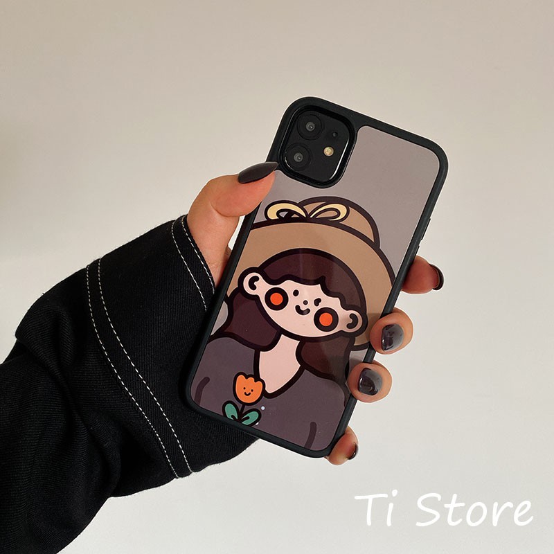 Ốp Lưng Girl Gray iP [ TI STORE ]