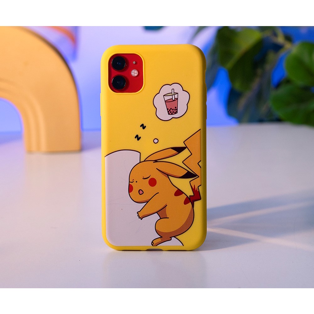 Ốp lưng iPhone Pikachu dễ thương silicon cao cấp chống sốc chống bẩn mực in cực kì sắc nét, case ốp ip Chính Hãng PIKAPI