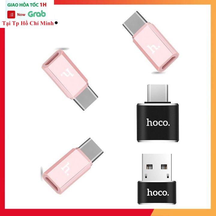 Đầu Chuyển Type-C Ra Micro Usb Chính Hãng Hoco - Màu Hồng