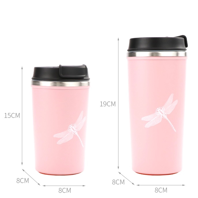 Ly giữ nhiệt ❤️Chống Đổ❤️ inox 3 lớp cách nhiệt 350ml cốc cà phê bình uống nước