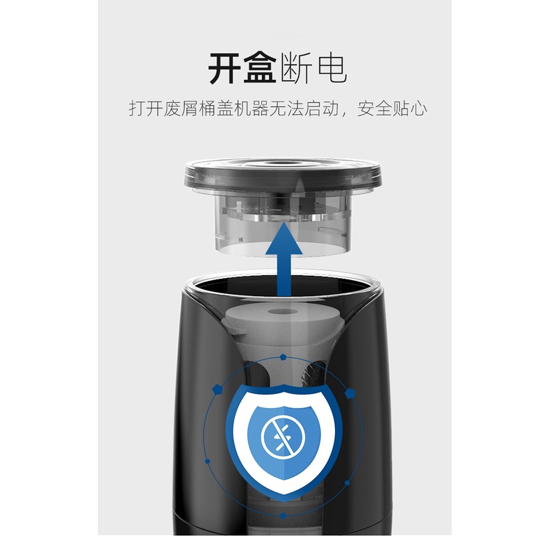Tenwin 8028 Máy mài bút chì điện Lỗ lớn Thanh dày Viết màu Chì tự động Sạc bút chì gọt bút chì đồ dùng học tập văn phòng phẩm