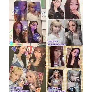 Thẻ ảnh aespa girls lightstick event 1,2,3 pob