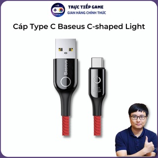 Cáp Type C Baseus C-shaped Light (Cáp tự ngắt)