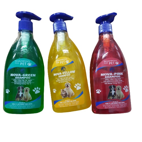 SỮA TẮM LÀM ĐẸP LÔNG – DƯỠNG LÔNG CHO CHÓ MÈO NOVA-YELLOW SHAMPOO