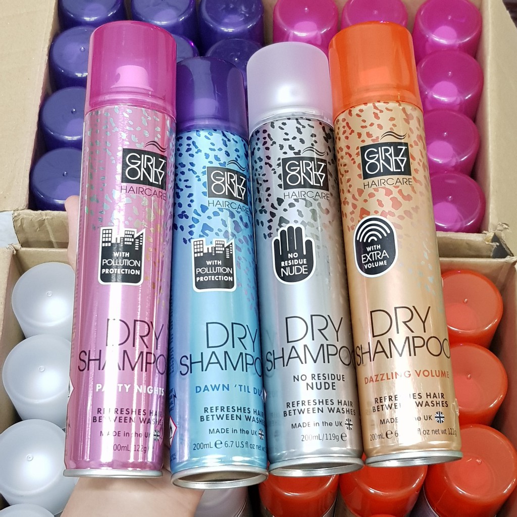 {Chính Hãng} Dầu Gội Khô Girlz Only Dry Shampoo 125ml