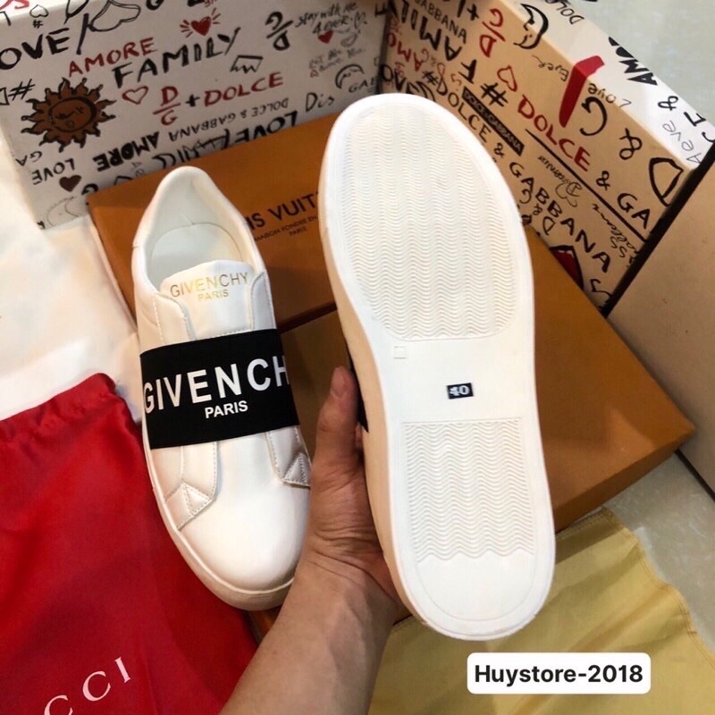 [ full Box ] Giày Slipon GVC Trắng đế Cao Su - Giày Slipon Nam | BigBuy360 - bigbuy360.vn