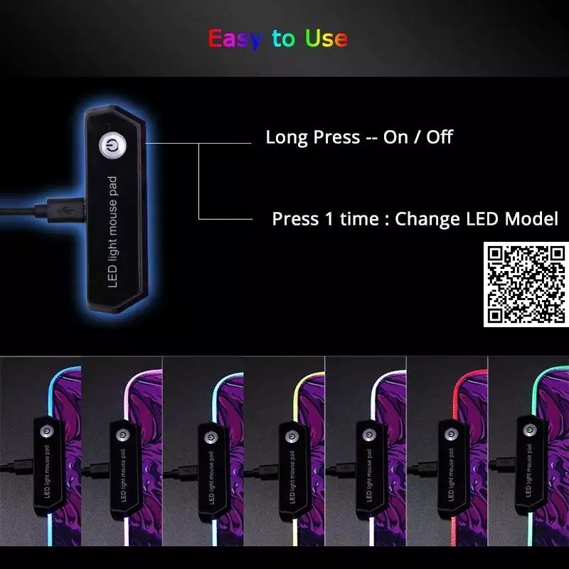 Mua 1300 Miếng lót chuột Game tùy chỉnh đèn LED Rgb hình Nền Đen ...