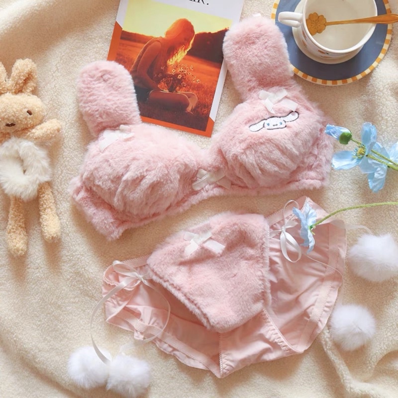 Bộ đồ lót bông thêu hình đáng yêu