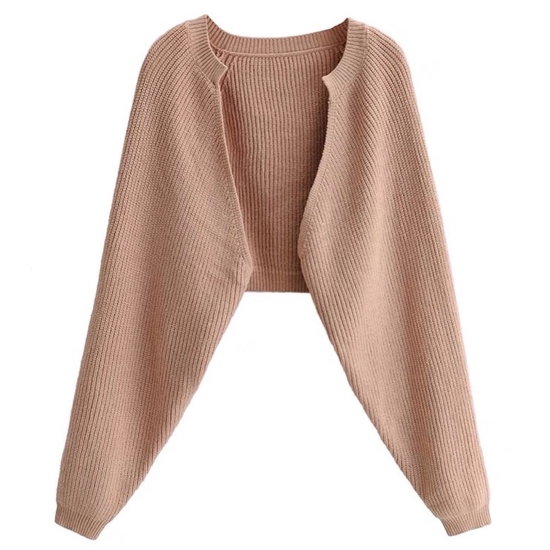 [ SẴN ] Áo cardigan (3 màu: đen/ xám/ nude) | BigBuy360 - bigbuy360.vn