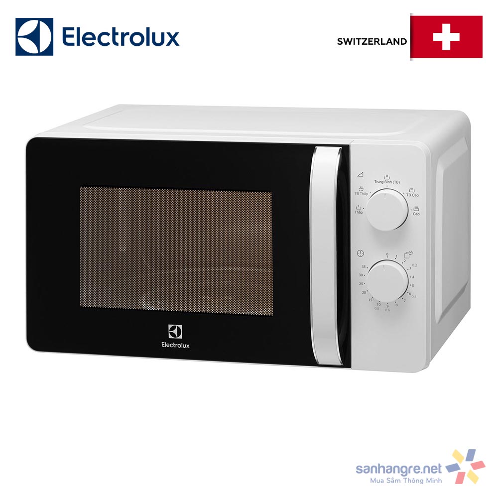 Lò vi sóng Electrolux dung tích 20 lít EMM20K18GW công suất 800W - Bảo hành 24 tháng